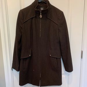 Wool trench coat pea coat